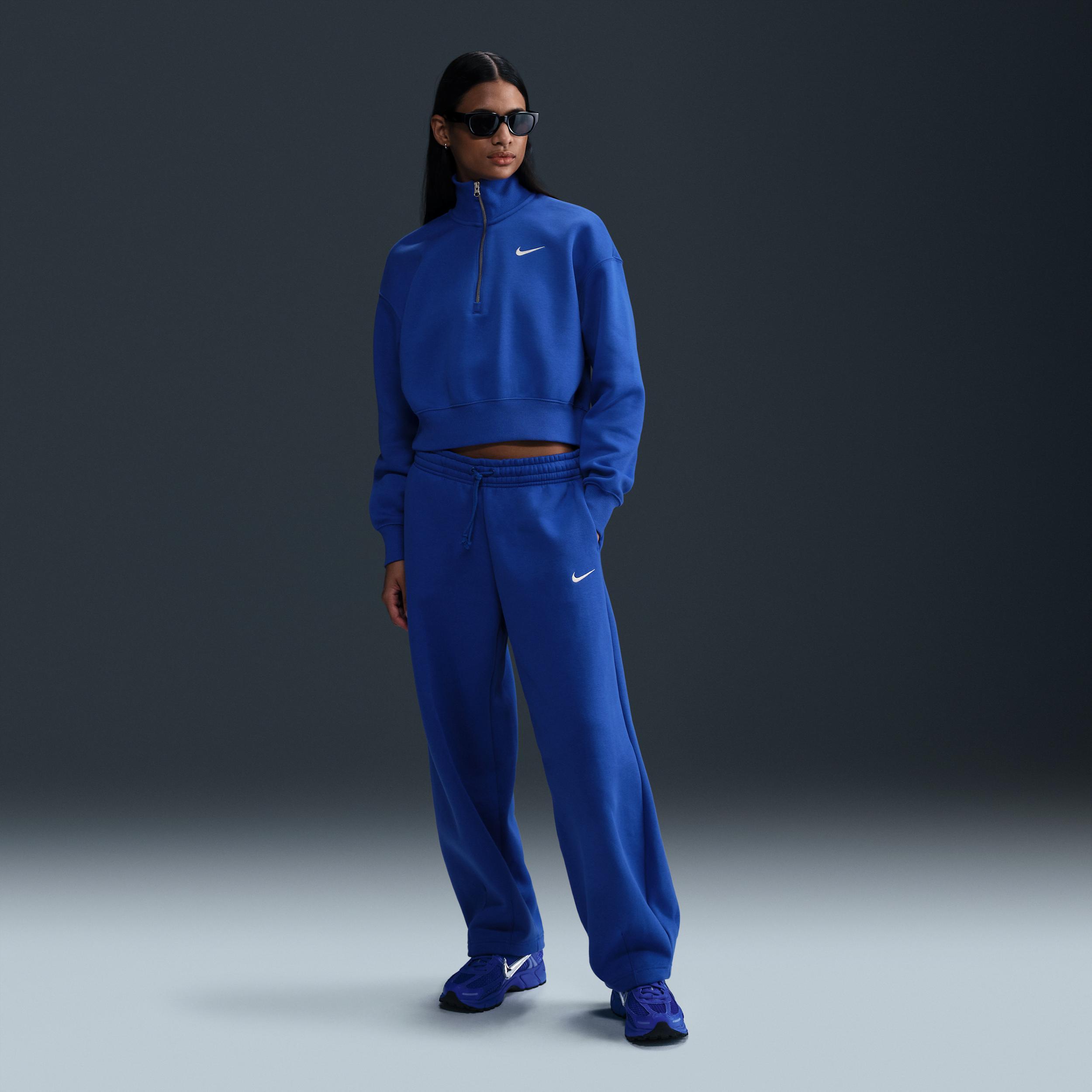 Women's Nike Sportswear Phoenix Fleece 1/2-Zip Cropped Sweatshirt Product Image