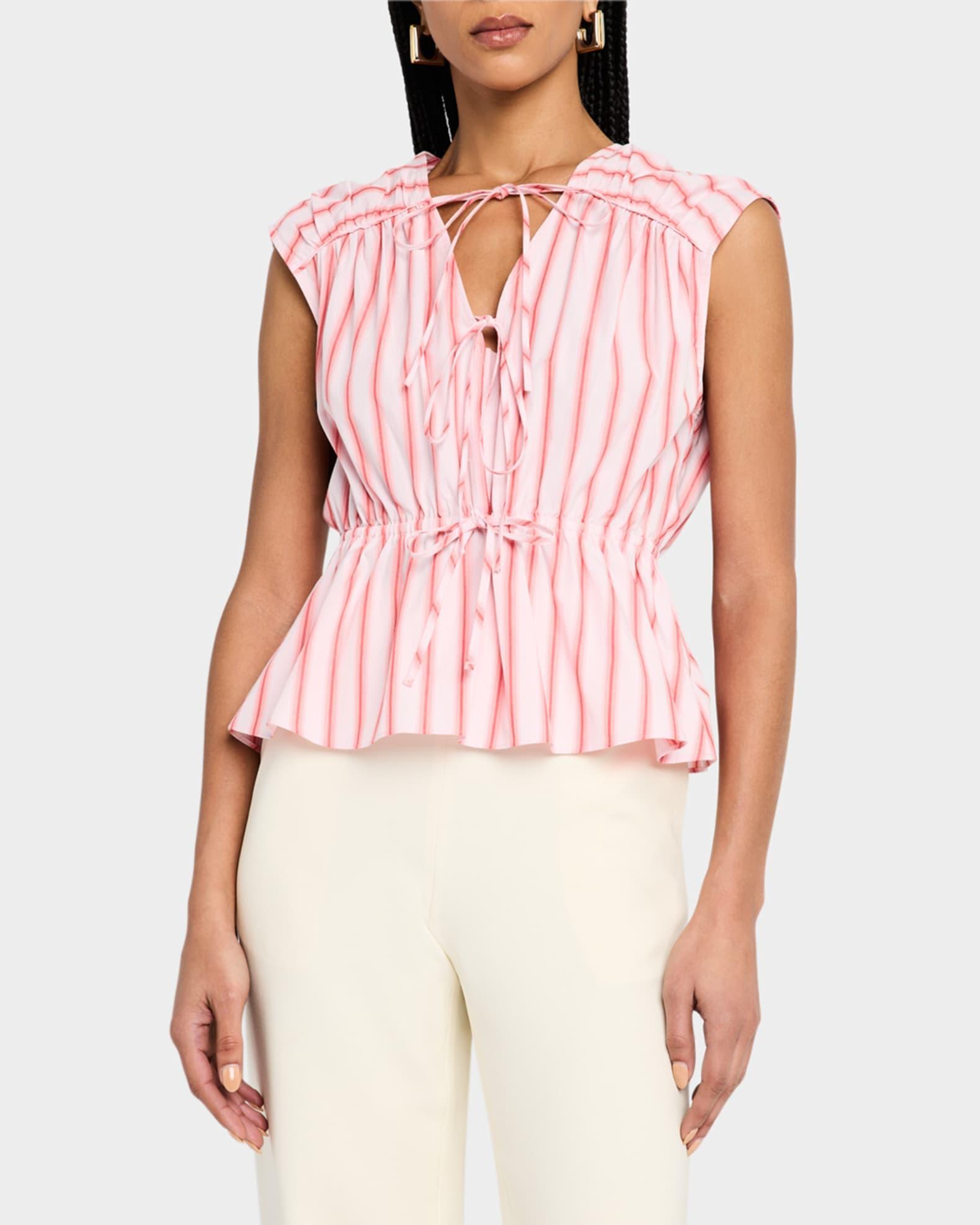 Caroline Striped Double-Tie Top Product Image