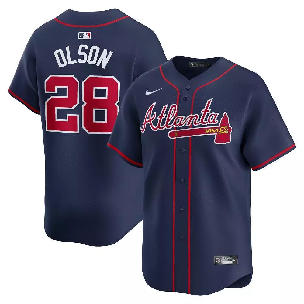 Men's Nike Matt Olson Navy Atlanta Braves Alternate Limited Player Jersey,  Product Image