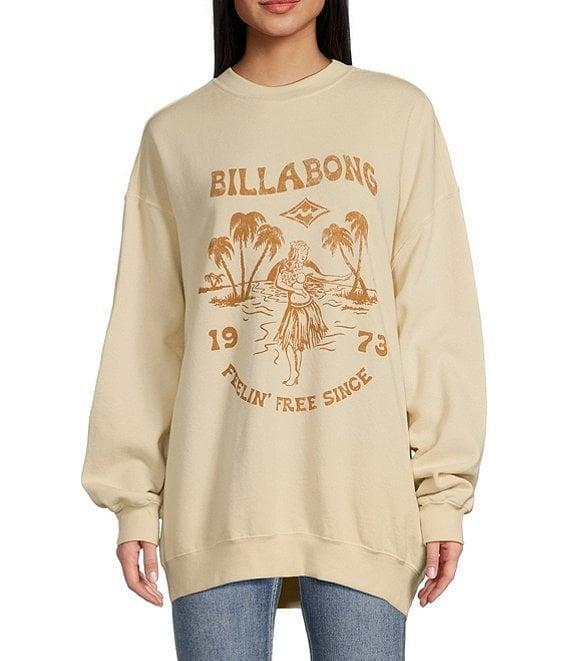 Billabong Ride In Crew Oversized Graphic Sweatshirt Product Image