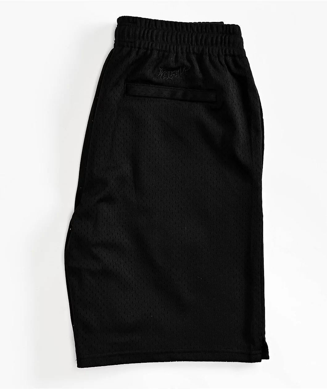 Welcome Fang Black Mesh Shorts Product Image