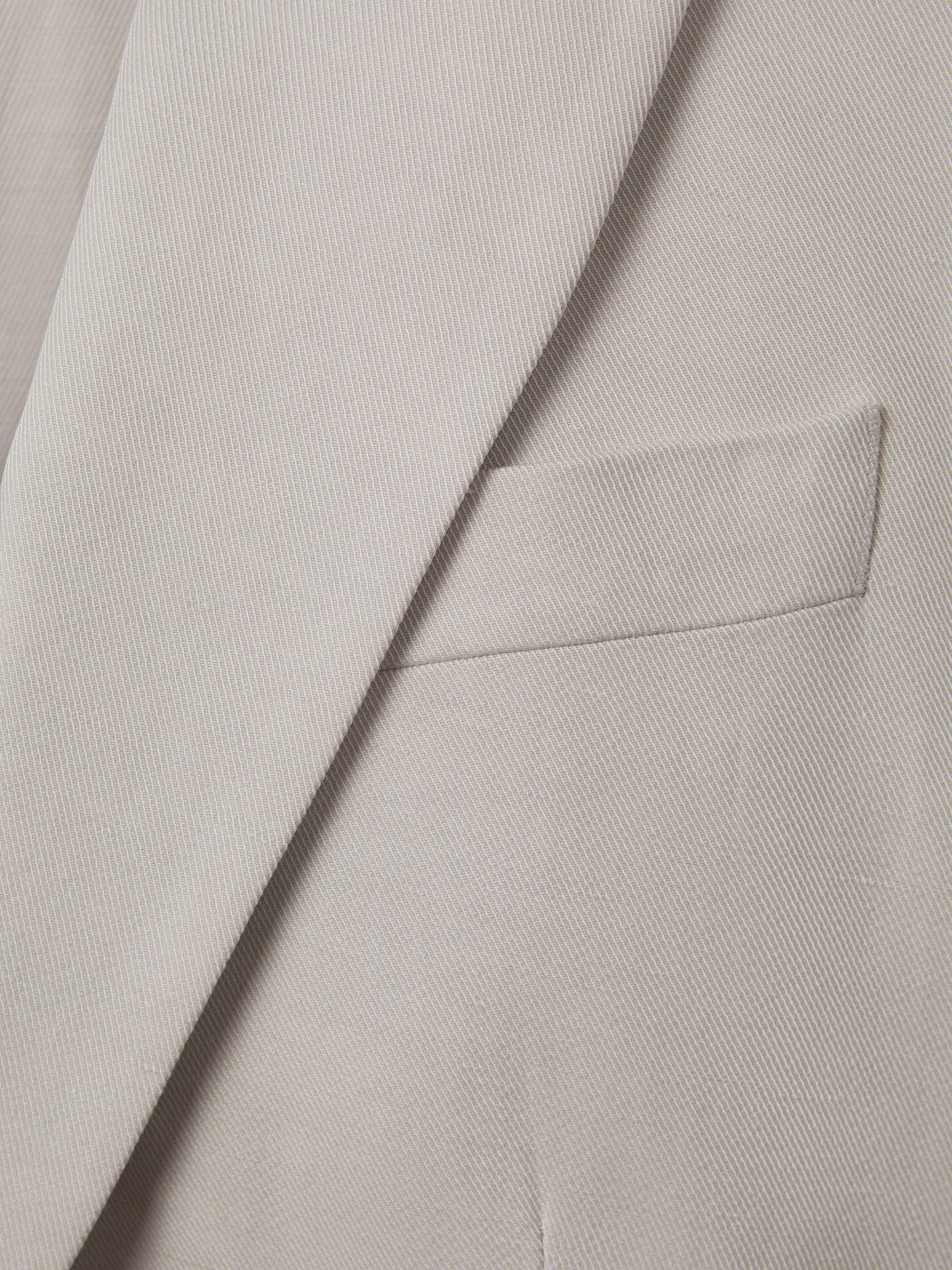 Single Breasted Suit Blazer with TENCEL™ Fibers in Light Grey Product Image