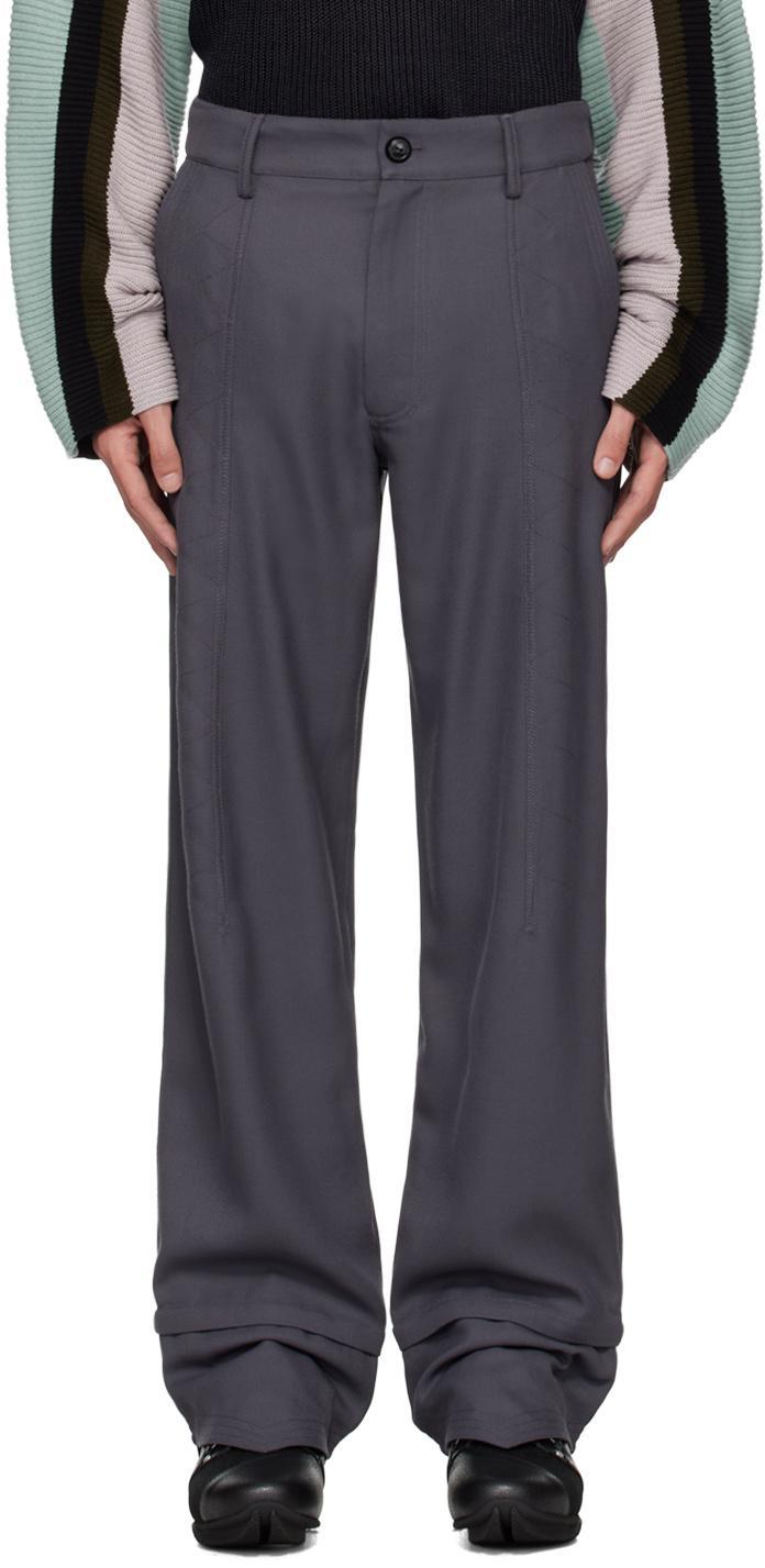 KIKO KOSTADINOV Gray Jacklight Trousers In Iron Grey Product Image