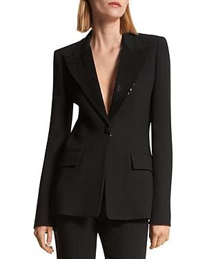 Womens Georgina Sequinned Single-Breasted Blazer Product Image