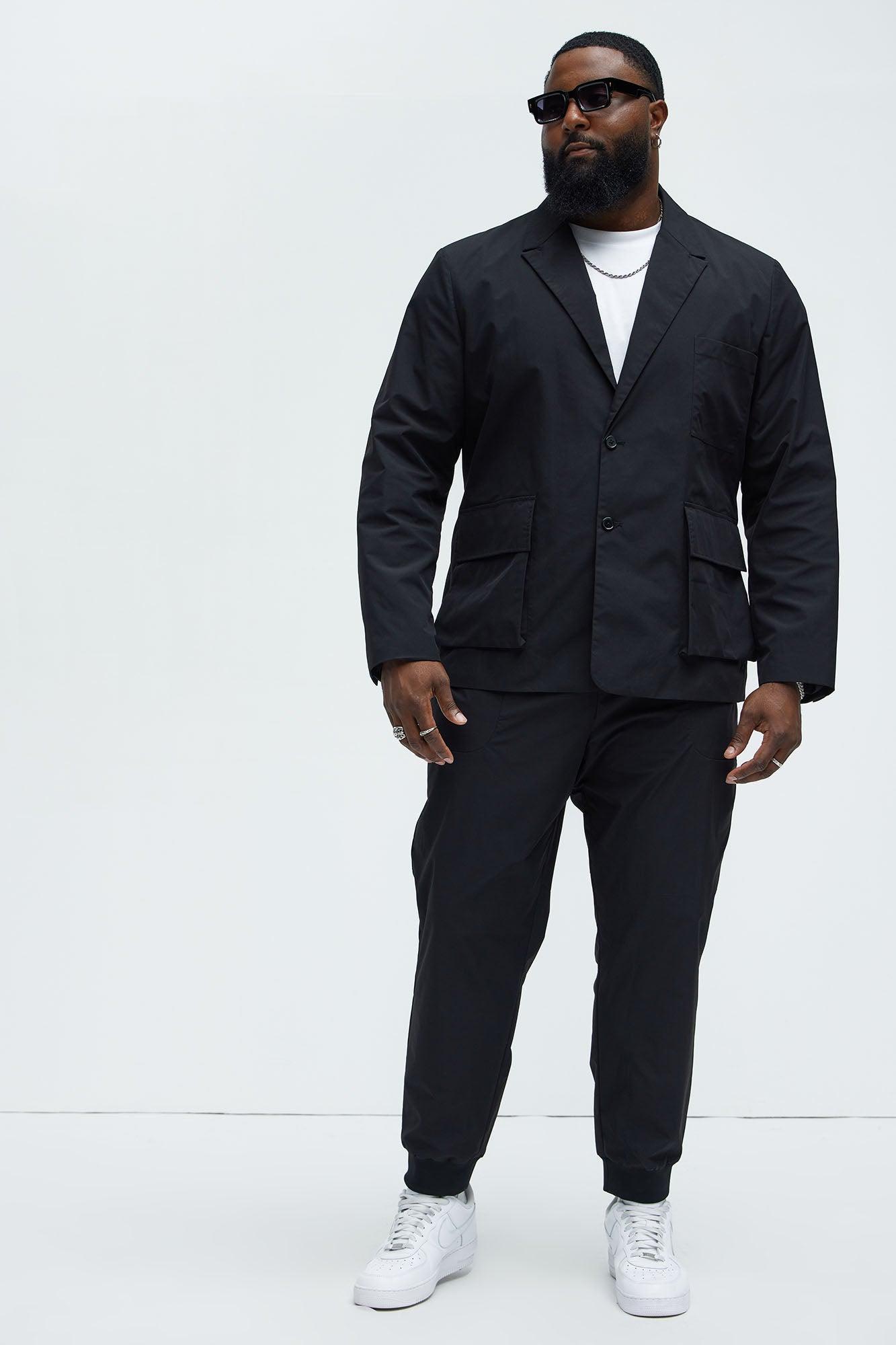 Ansel Tech Blazer - Black Product Image