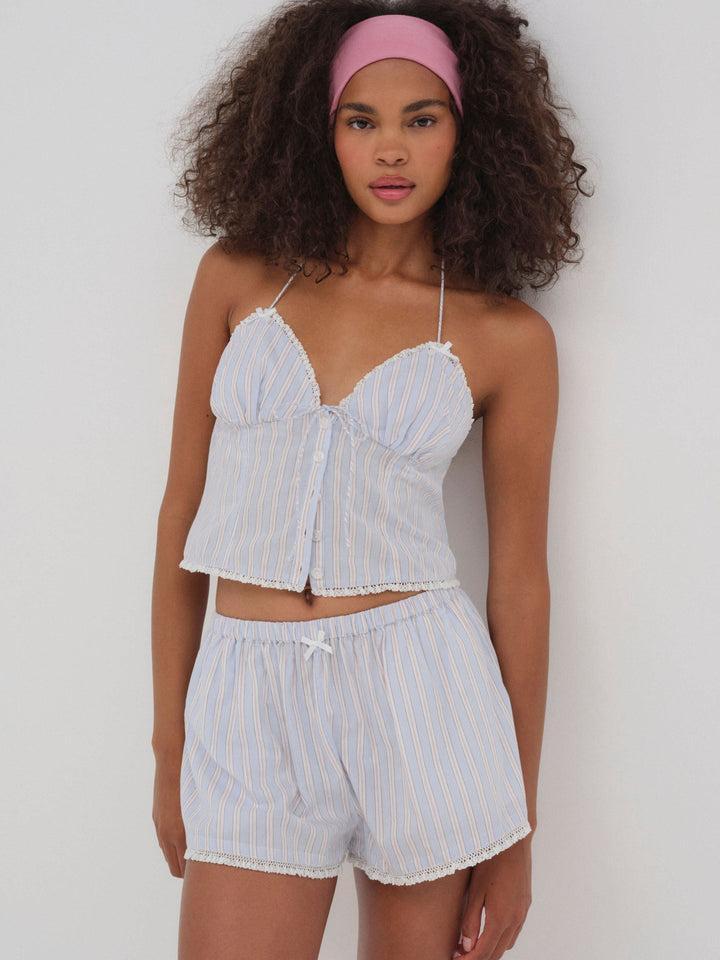 Lakeside Stripe Top — Blue Product Image