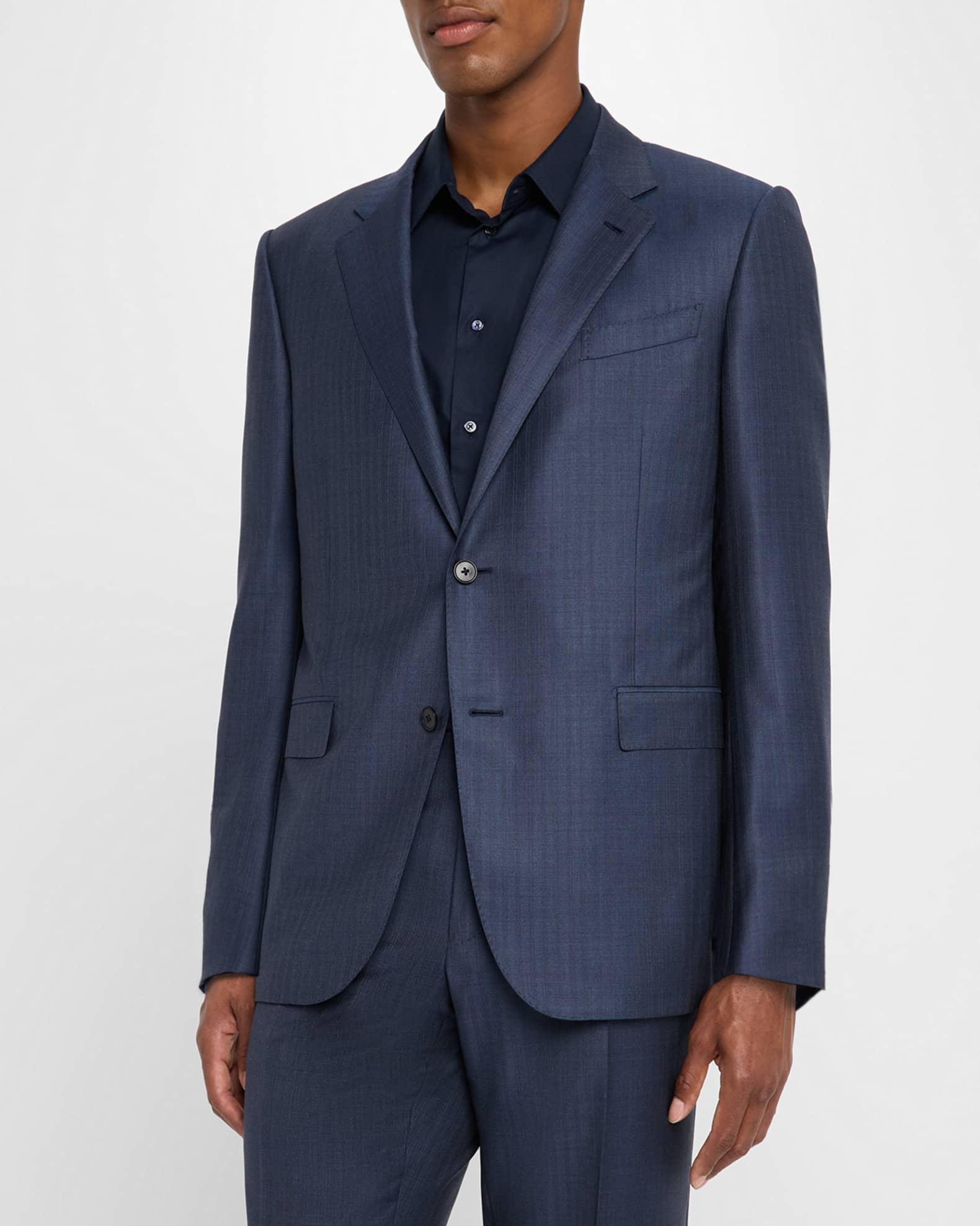 Men's Wool Pinstripe Suit Product Image