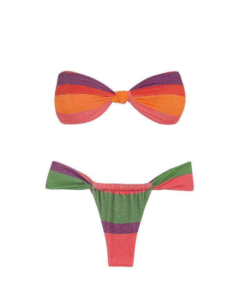 Lurex Jessie Bandeau Top - Heatwave Product Image