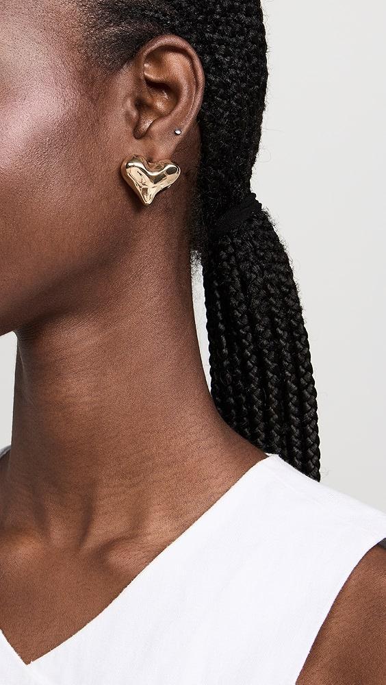 LELET NY Mara Heart Stud Earrings | Shopbop Product Image