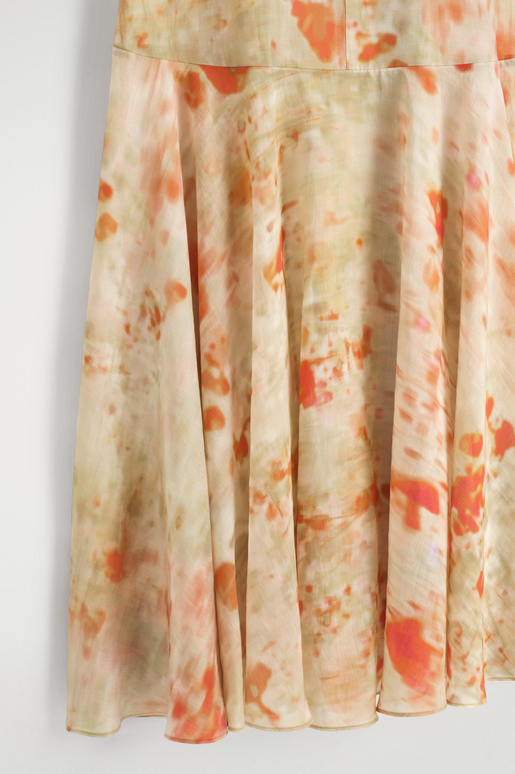 SHEER FLORAL-PRINT MAXI DRESS Product Image