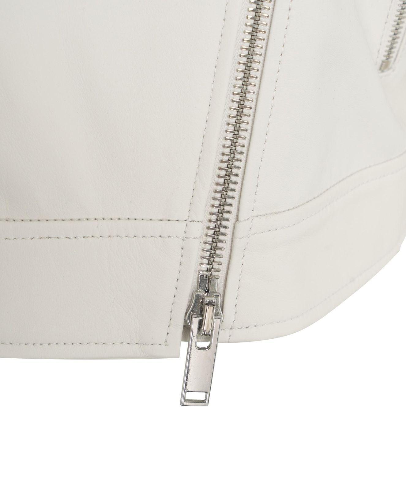 Cropped leather jacket Product Image