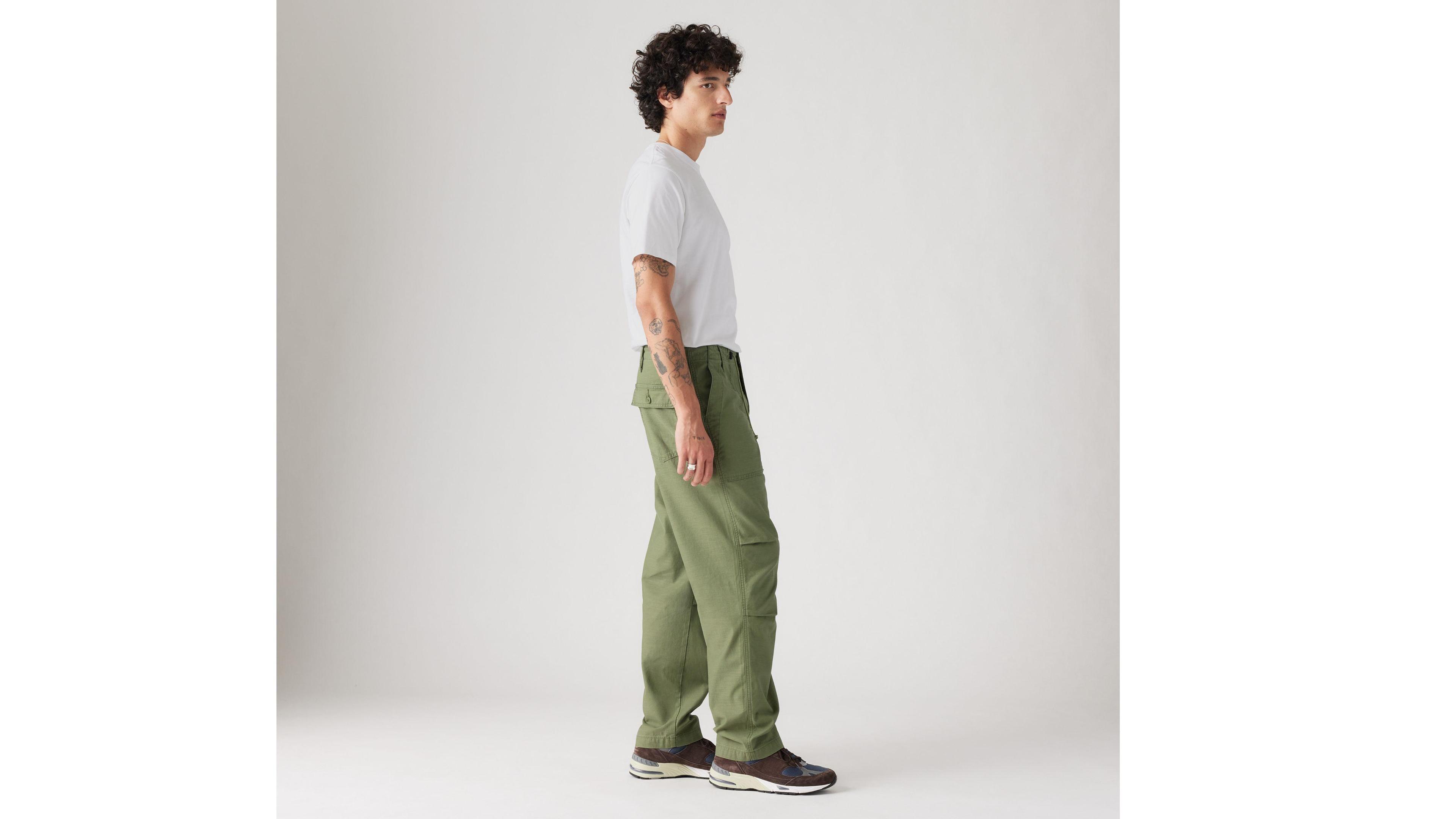 Loose Straight Surplus Men's Pants Product Image