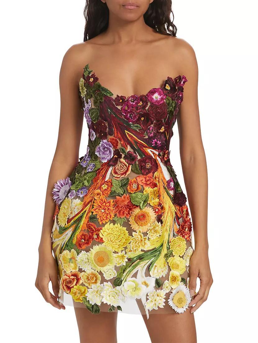 Floral Embroidered Minidress Product Image