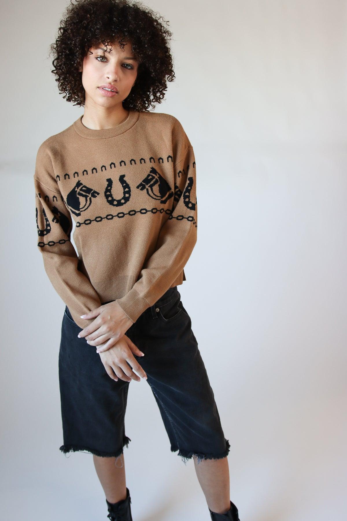 Western Pullover Sweater Product Image