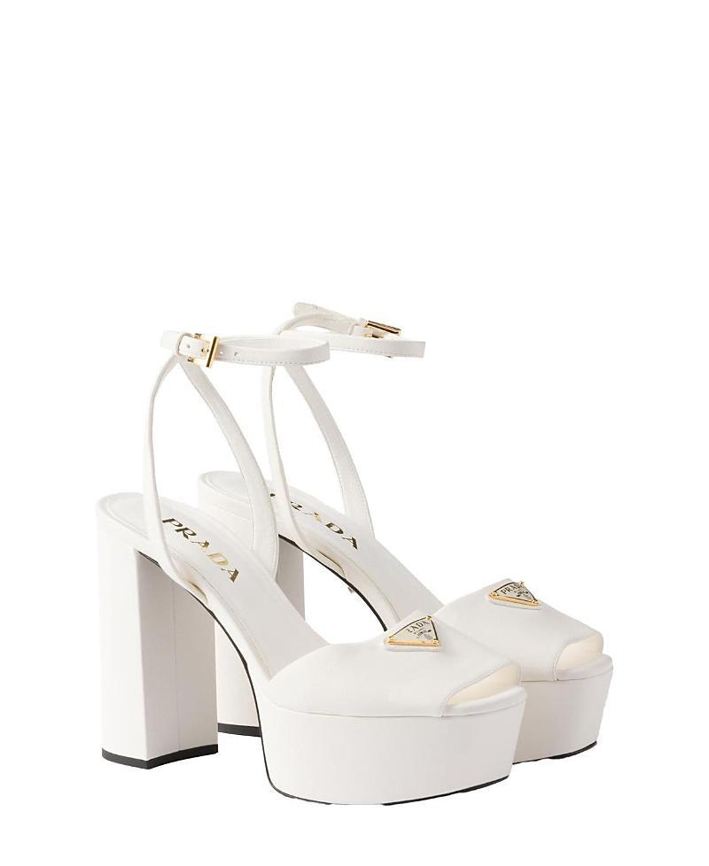 Womens Nappa Leather Platform Sandals Product Image