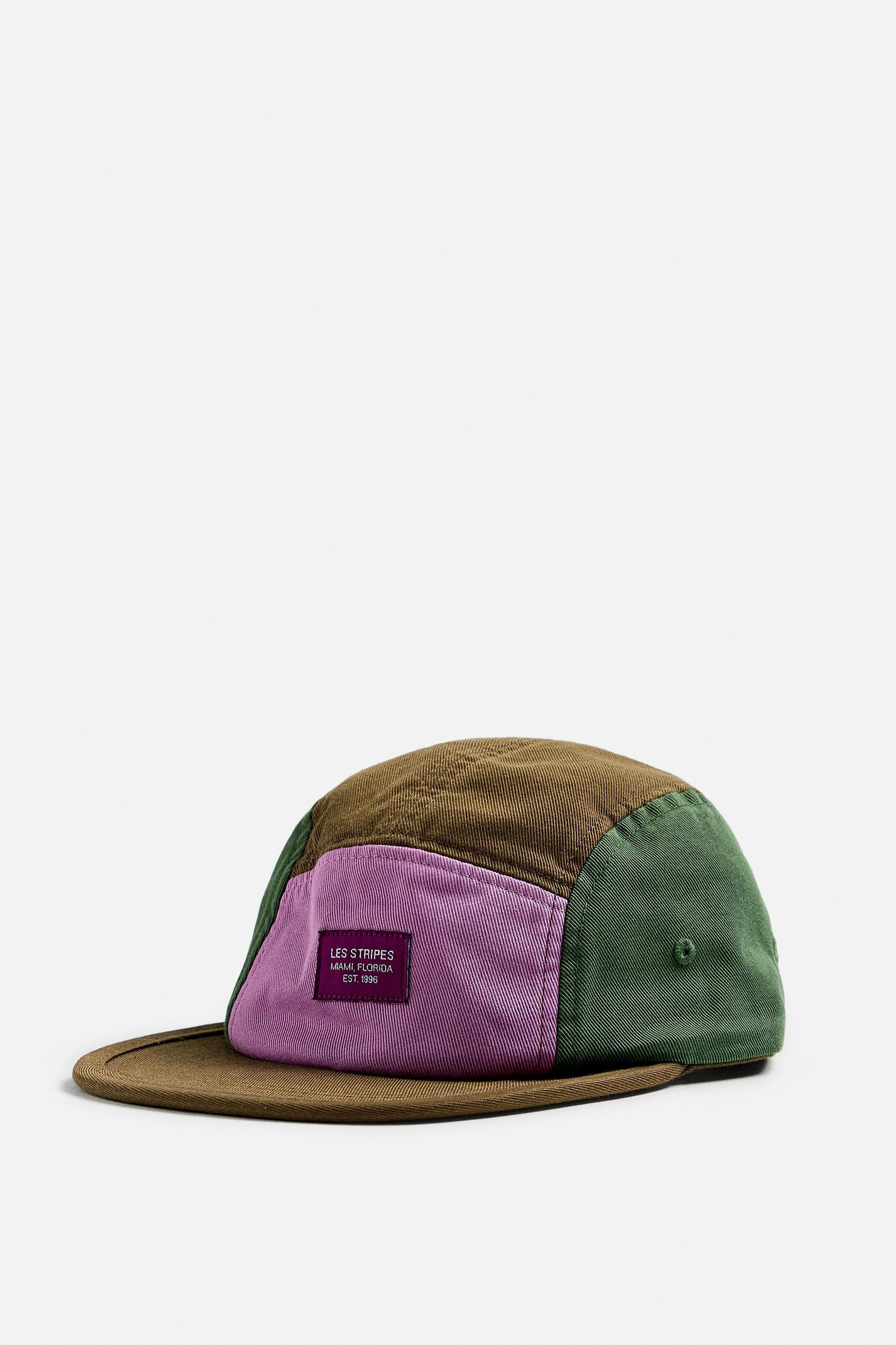 COLOR BLOCK FLAT-BRIM CAP Product Image