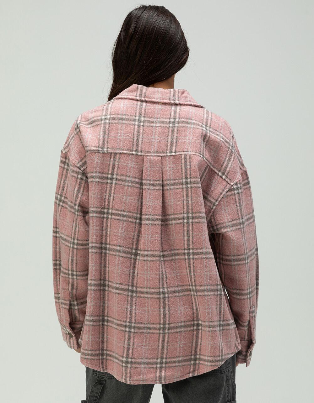 RUSTY Dana Womens Plaid Over Shirt Product Image