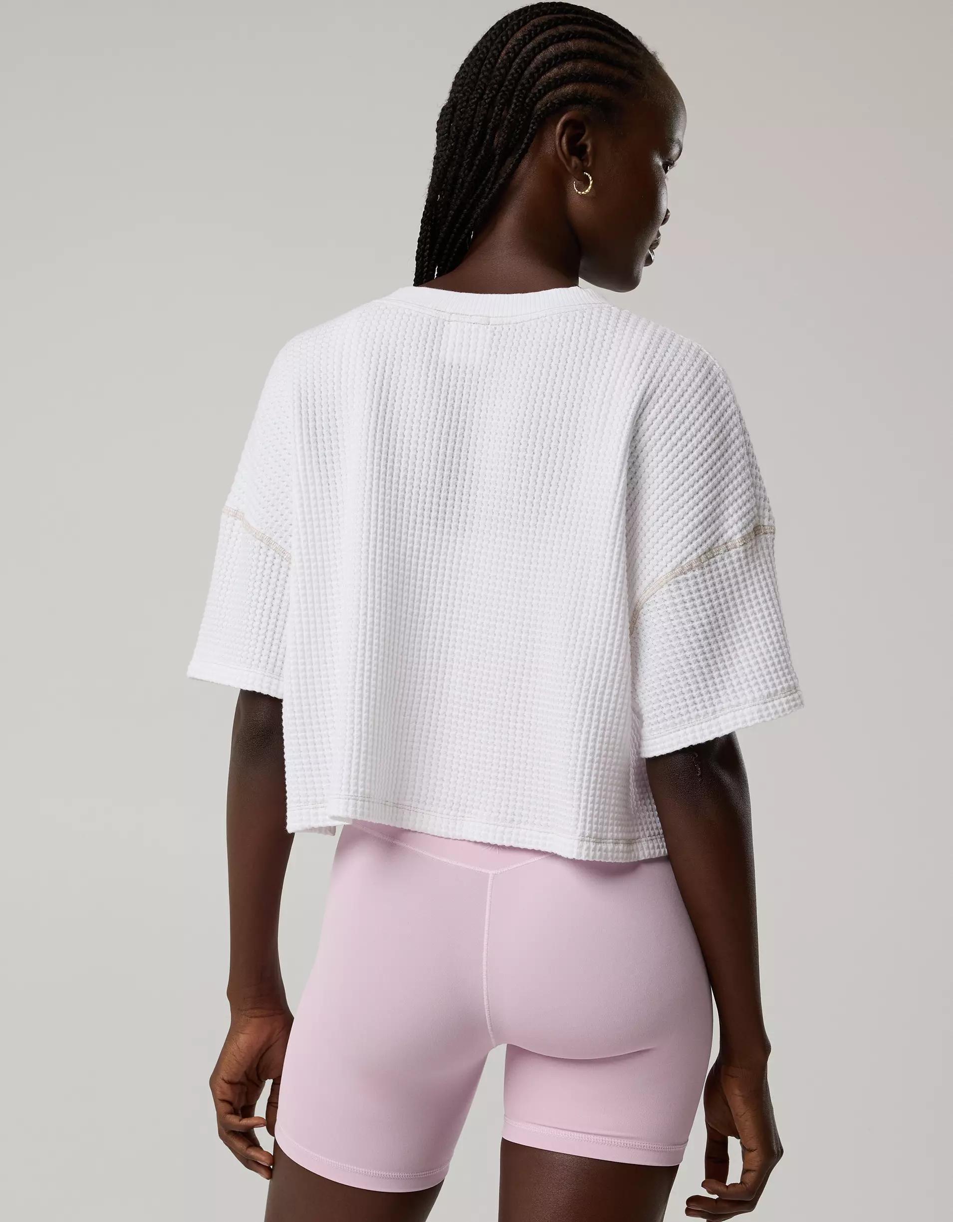 OFFLINE By Aerie Wow! Waffle Notch Neck T-Shirt Product Image