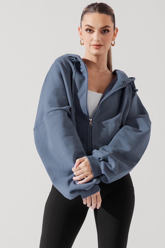 Zip Cloud Hoodie - Seashell Product Image