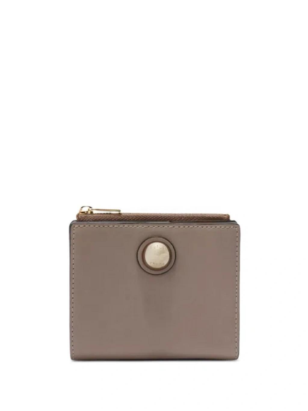 FURLA Small Sfera Wallet In Neutrals Product Image