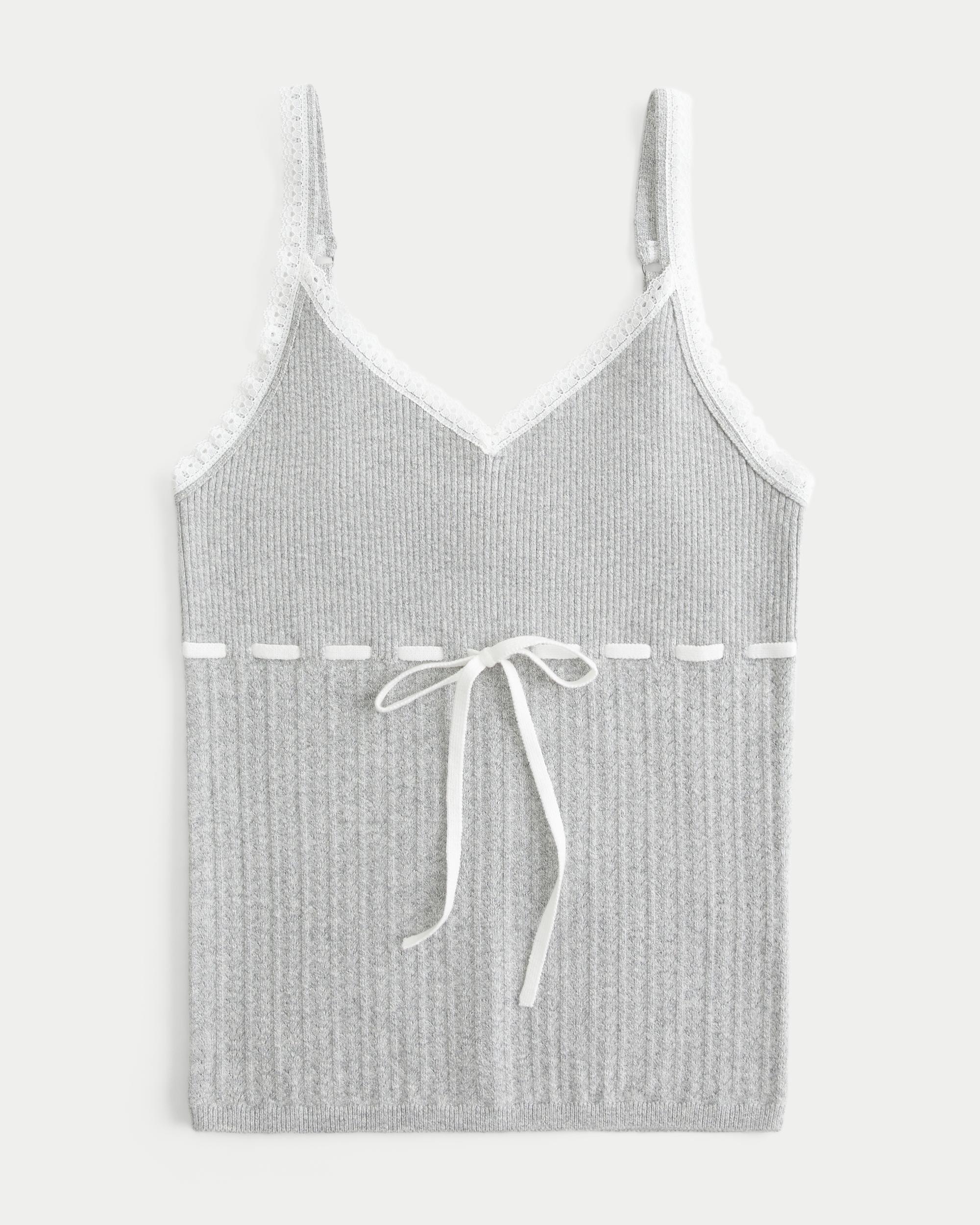 Tie-Front Sweater Tank Product Image