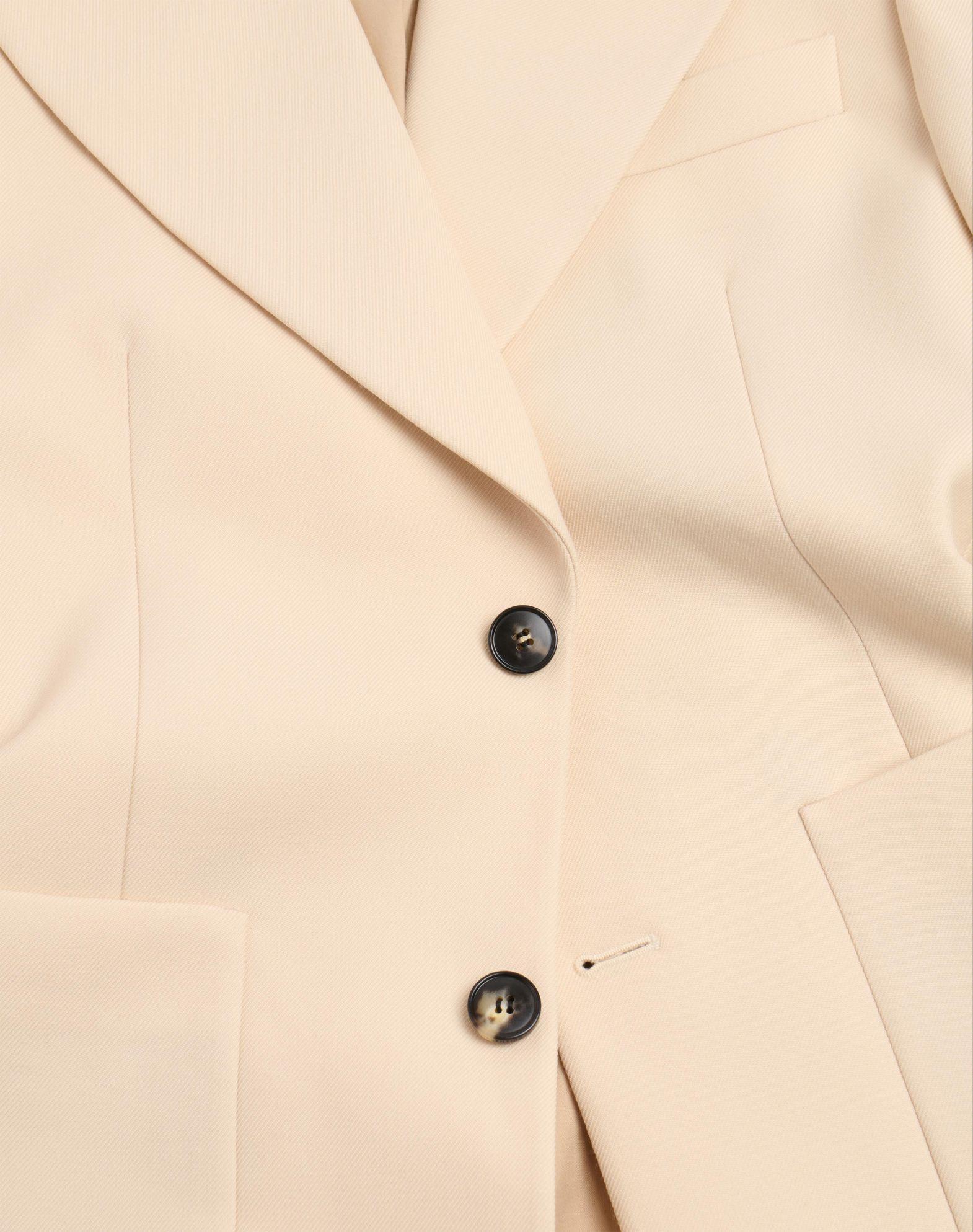 Single-Breasted Wool Gabardine Jacket Product Image