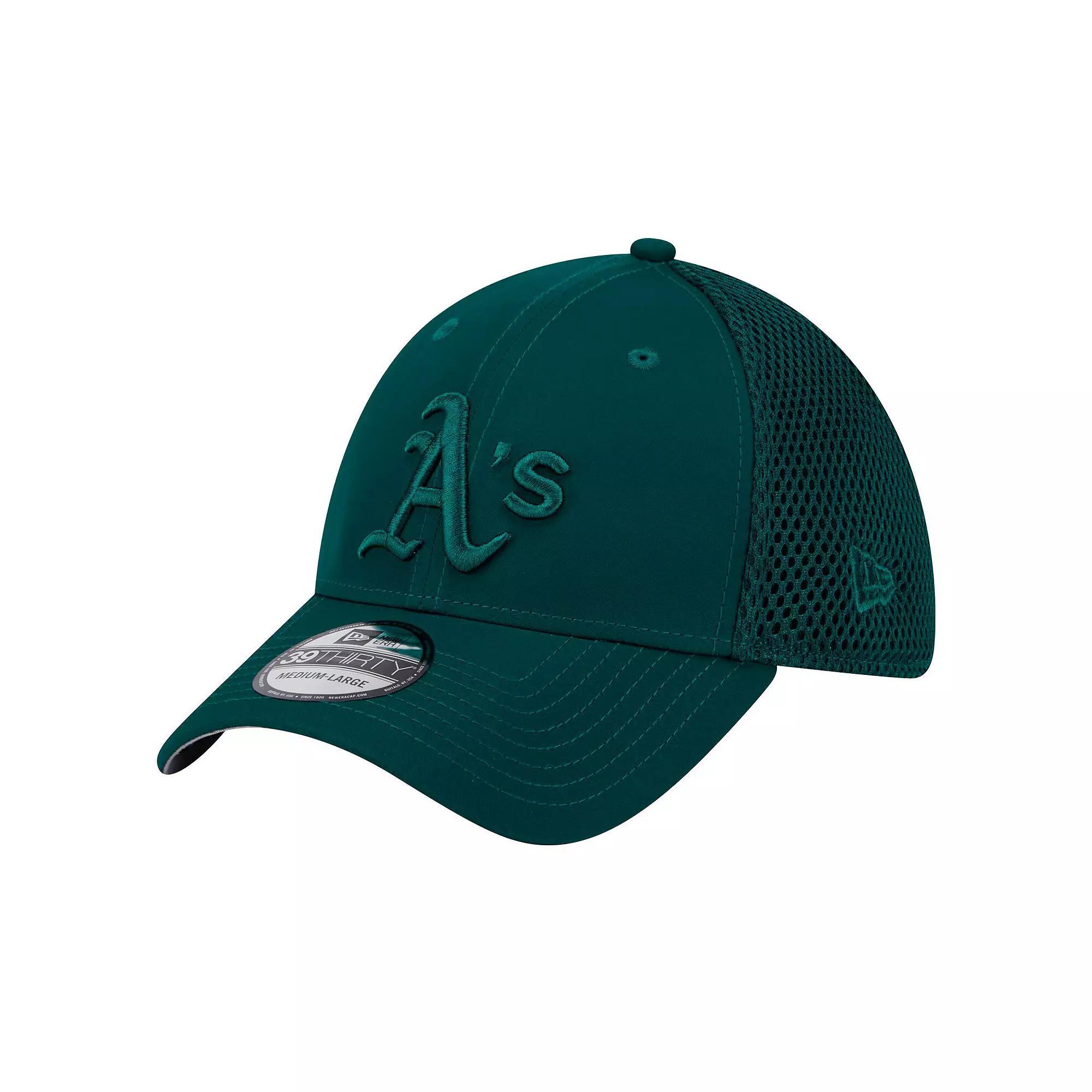 Men's New Era Green Oakland Athletics Team Tone 39THIRTY Flex Hat,  Product Image