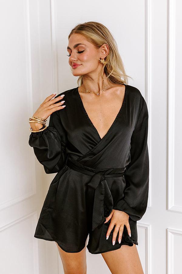 Party Dreams Romper in Black Product Image