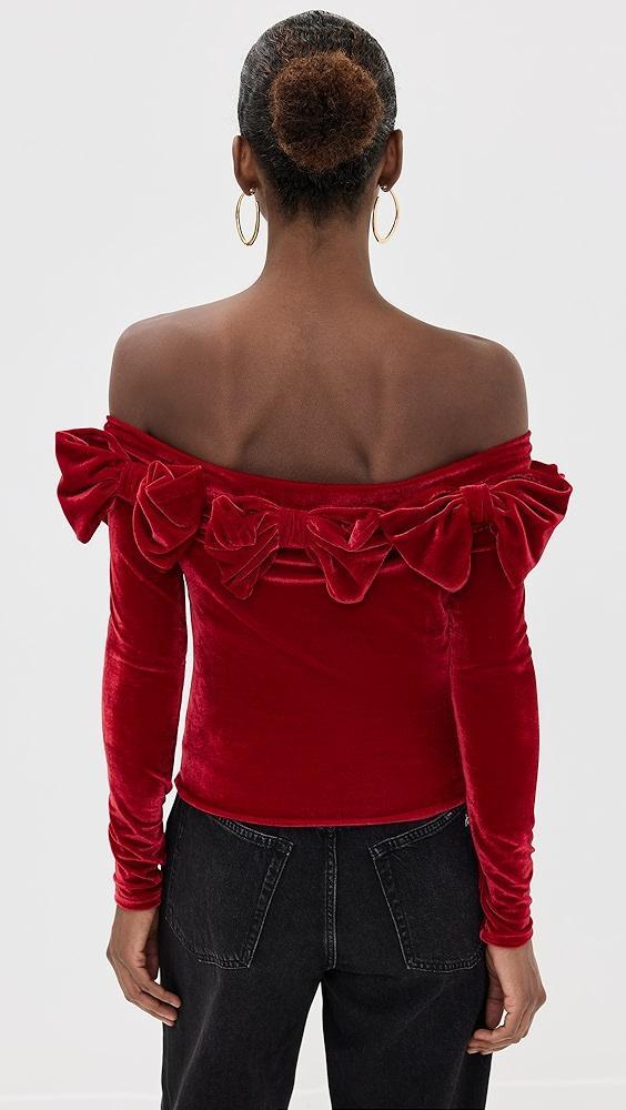 By Efrain Mogollon Lacitos Velvet Top | Shopbop Product Image