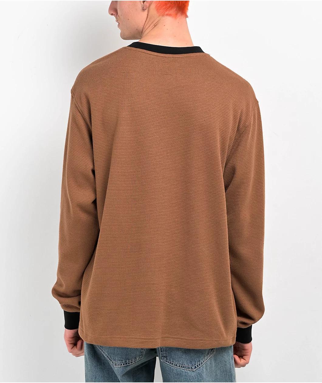 Welcome Breakdown Brown Long Sleeve Thermal T-Shirt Product Image