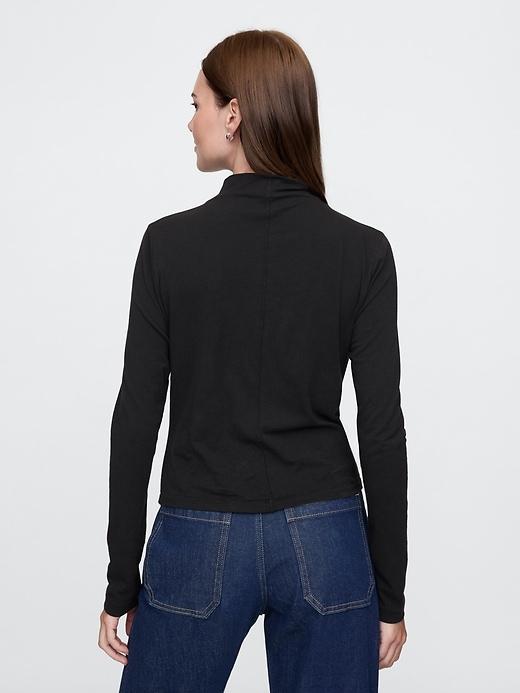 Featherweight Cropped Turtleneck Product Image