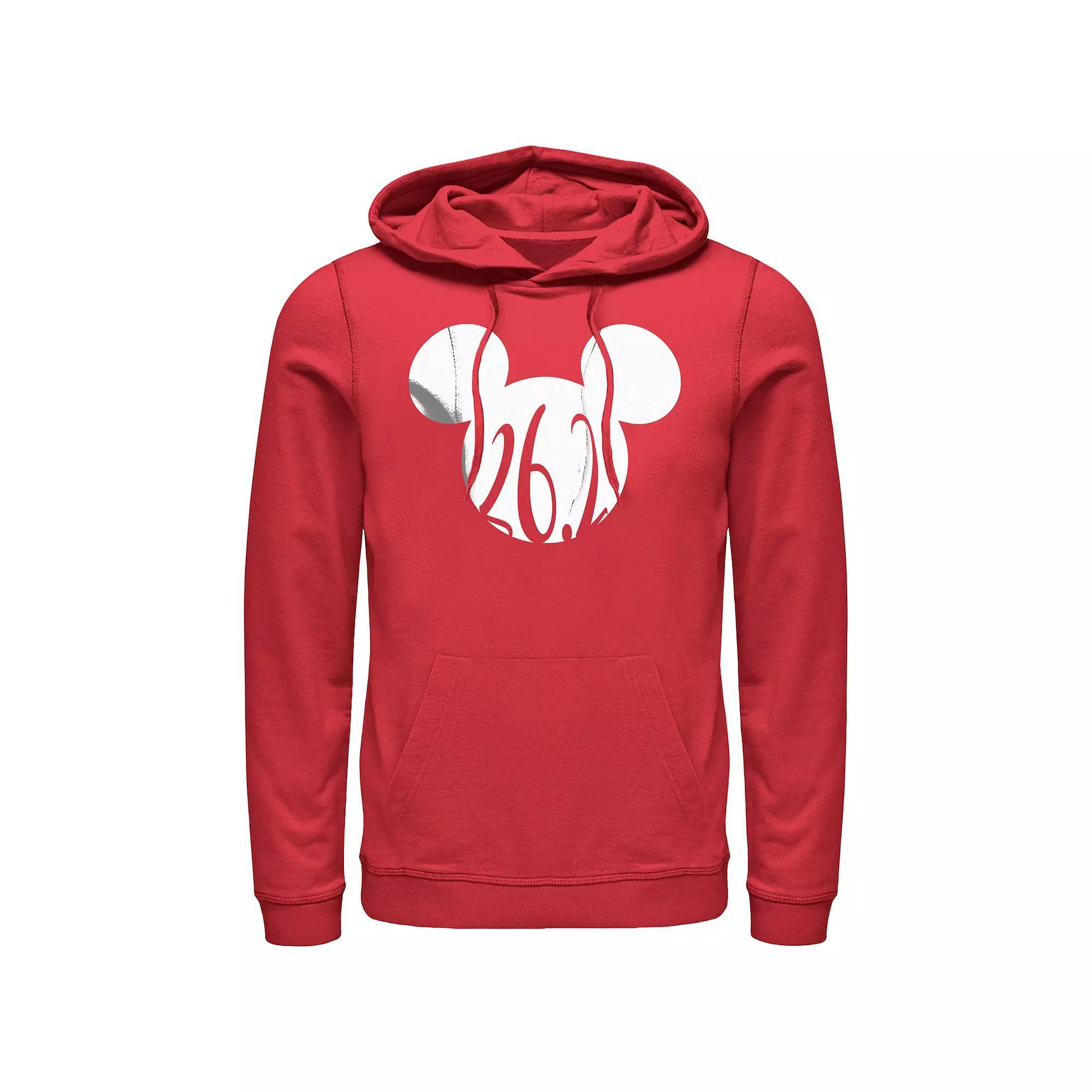 Disney's Mickey Mouse Men's 26.2 Hoodie, Size: Medium, Red Product Image