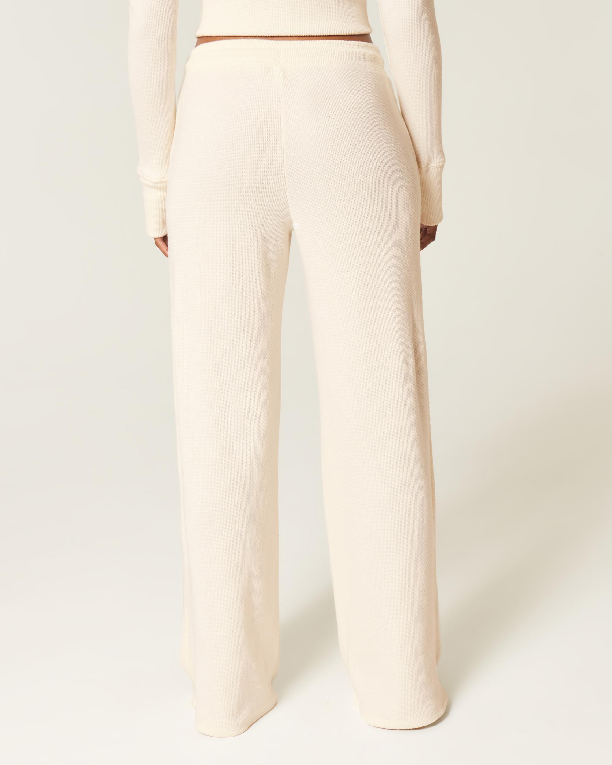 Gilly Hicks Waffle Lace Straight Pants Product Image