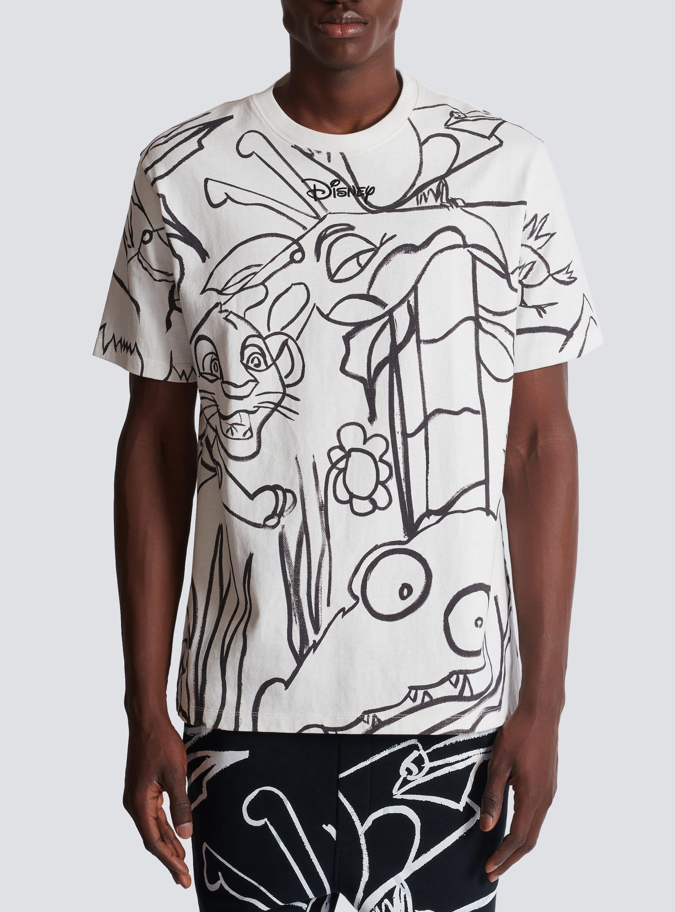 Disney x Balmain: The Lion King - Relaxed T-shirt with Enfant Précoce print Product Image