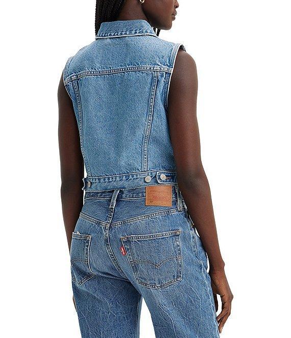 Levi's® Trucker Cropped Denim Vest Product Image