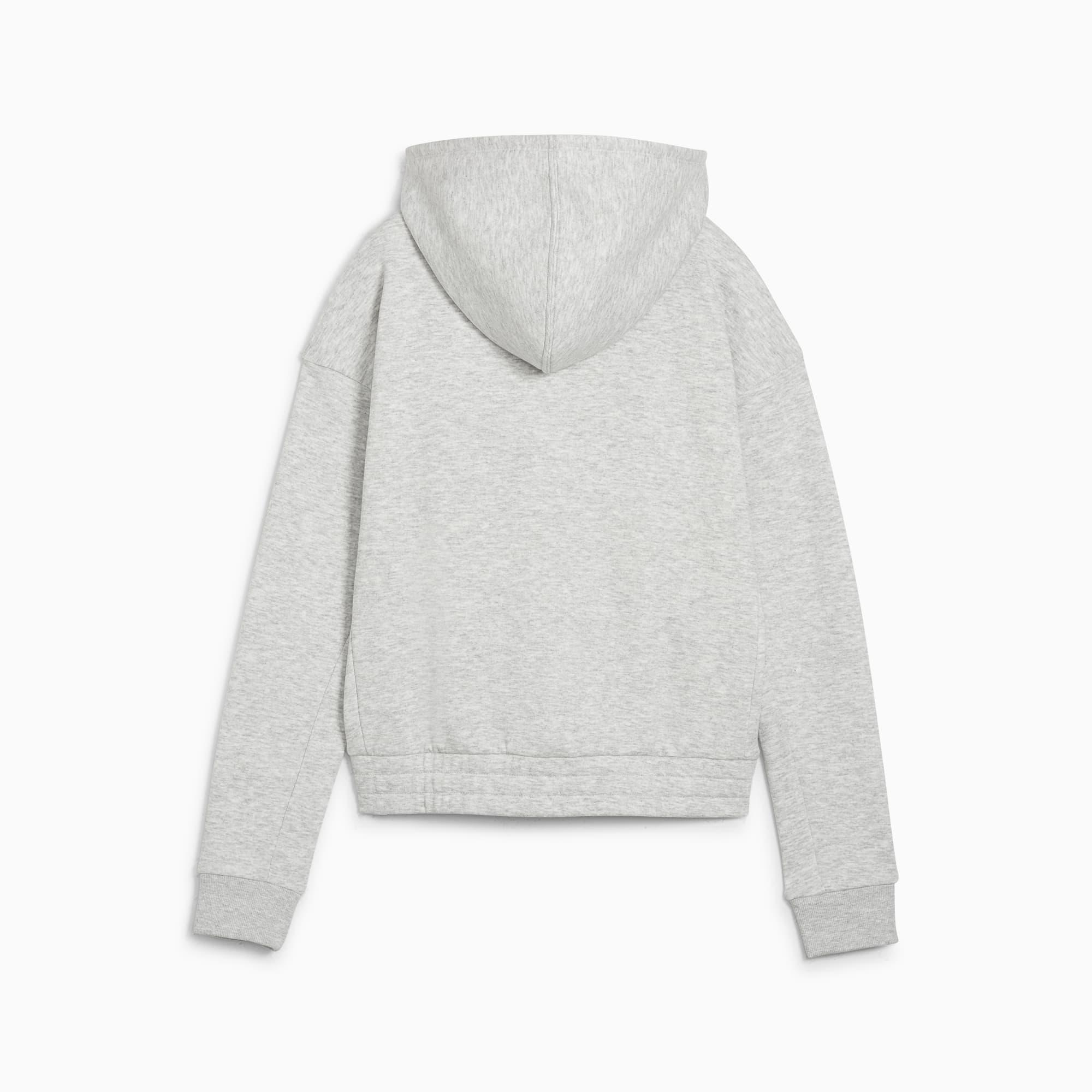 PUMA Train Favorite Women's Full-Zip Training Fleece in Light Grey Heather Product Image