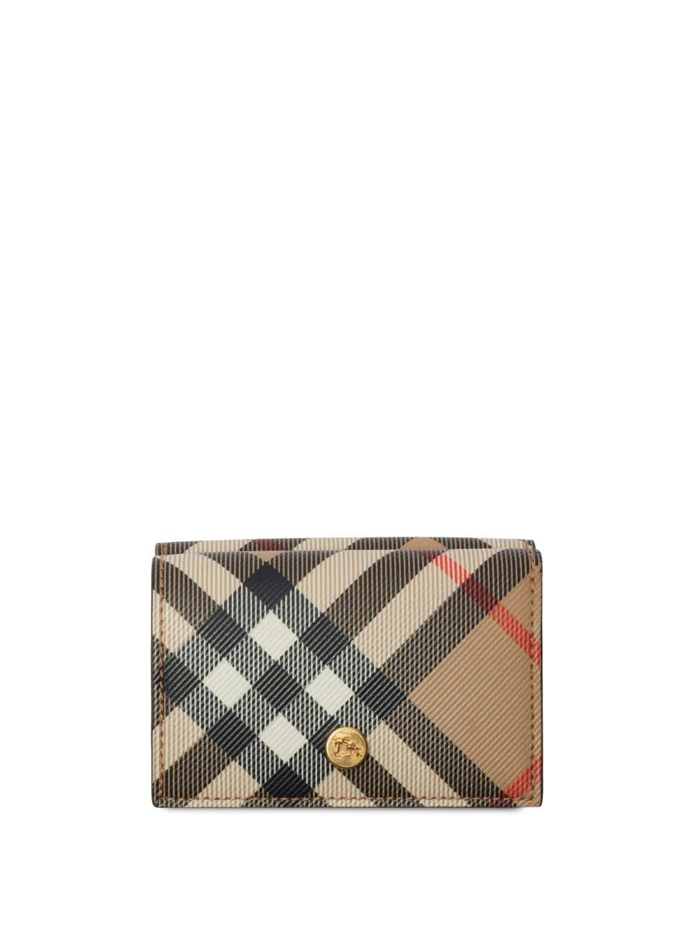 BURBERRY Vintage-check Wallet In Beige Product Image