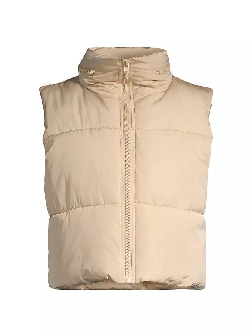 Shaun Shell Crop Puffer Vest Product Image