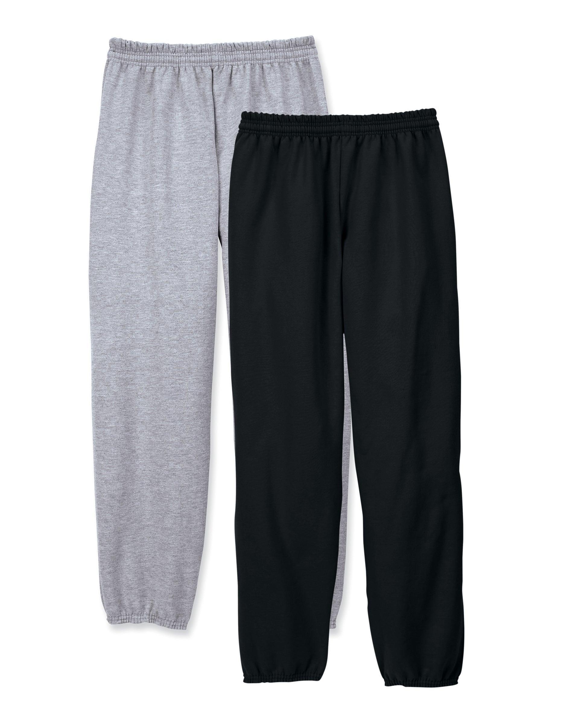 Hanes EcoSmart Mens Fleece Sweatpants, 32 White M Product Image