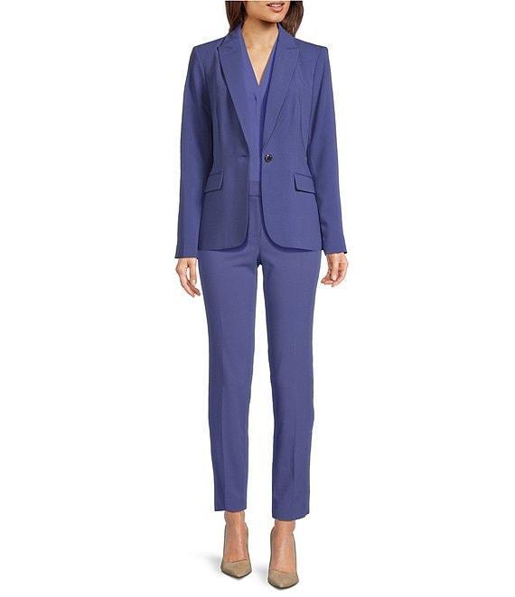 Calvin Klein Solid Matte Jersey V-Neck Sleeveless Fitted Cami Product Image