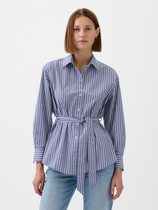 Organic Cotton Belted Big Shirt Product Image