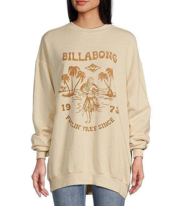 Billabong Ride In Crew Oversized Graphic Sweatshirt Product Image