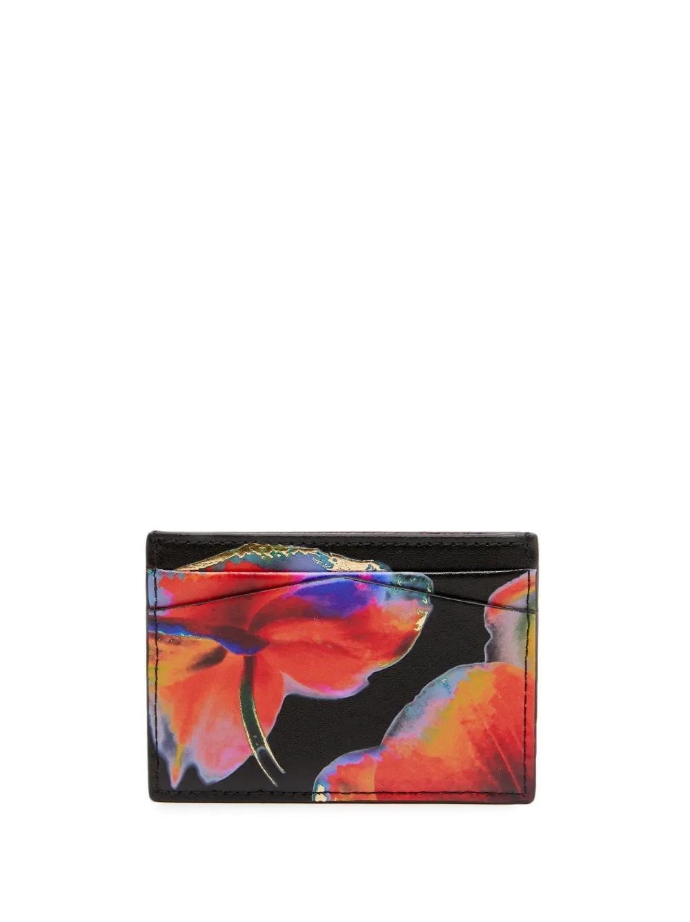 ALEXANDER MCQUEEN Skull Card Holder In Multicolor Product Image