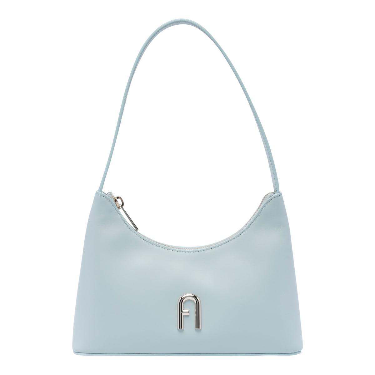 FURLA Small Diamante Shoulder Bag In Blue Product Image