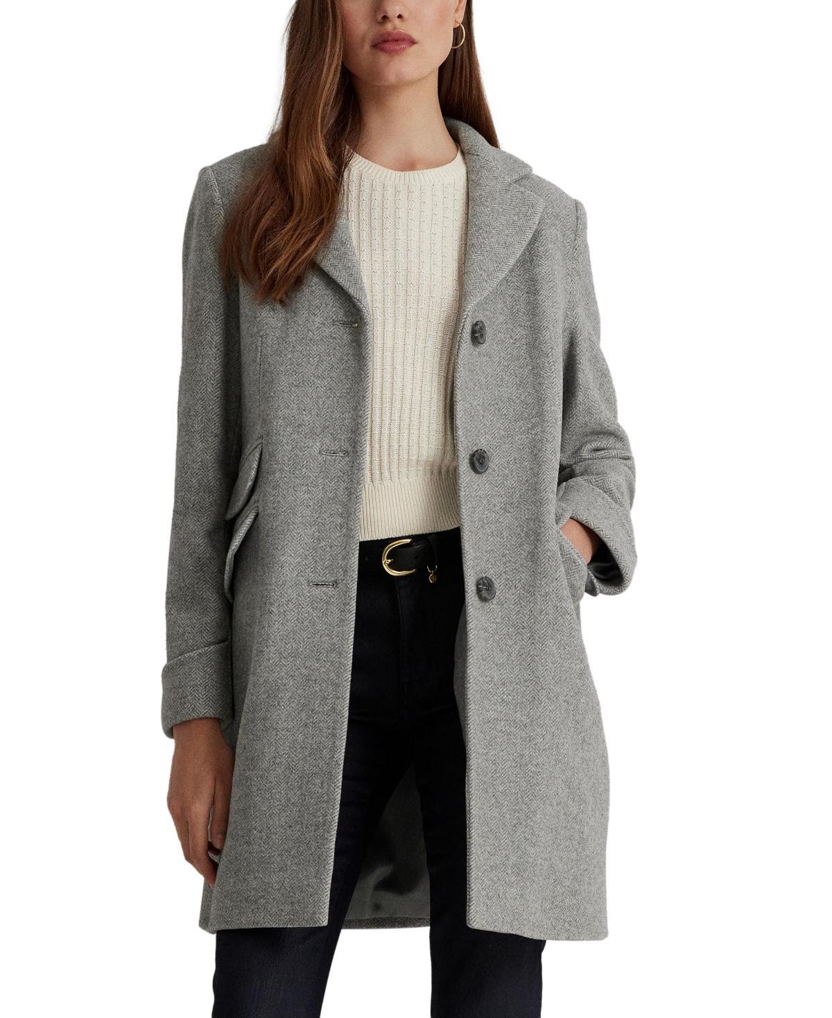 Lauren Ralph Lauren Womens Single-Breasted Walker Coat Product Image