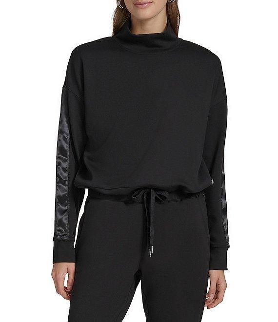 Andrew Marc Sport Scuba Mock Neck Pullover with Satin Trim Product Image