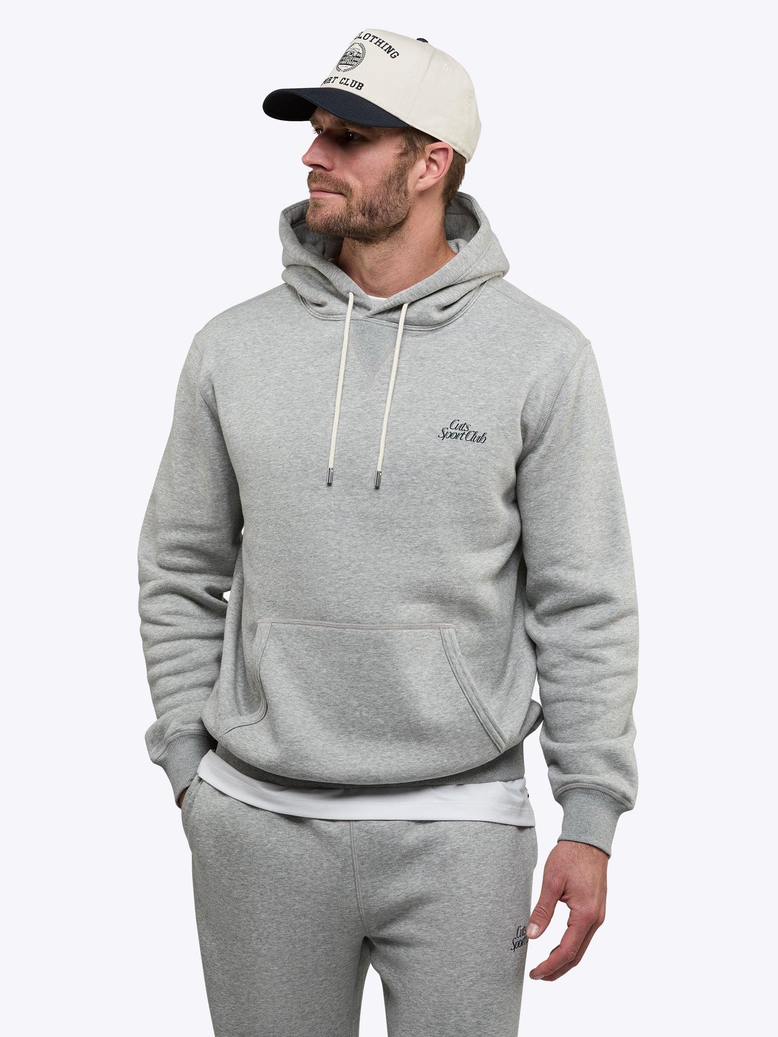 Sport Club Hoodie | Heather Grey Classic-Fit Product Image