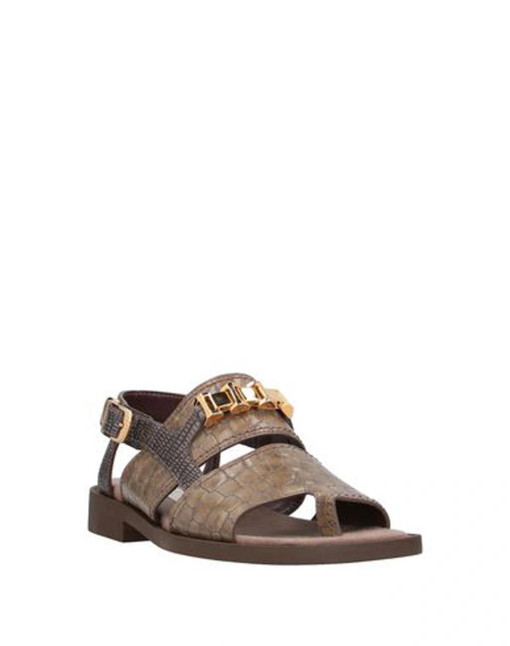 STELLA MCCARTNEY Toe Strap Sandals In Beige Product Image