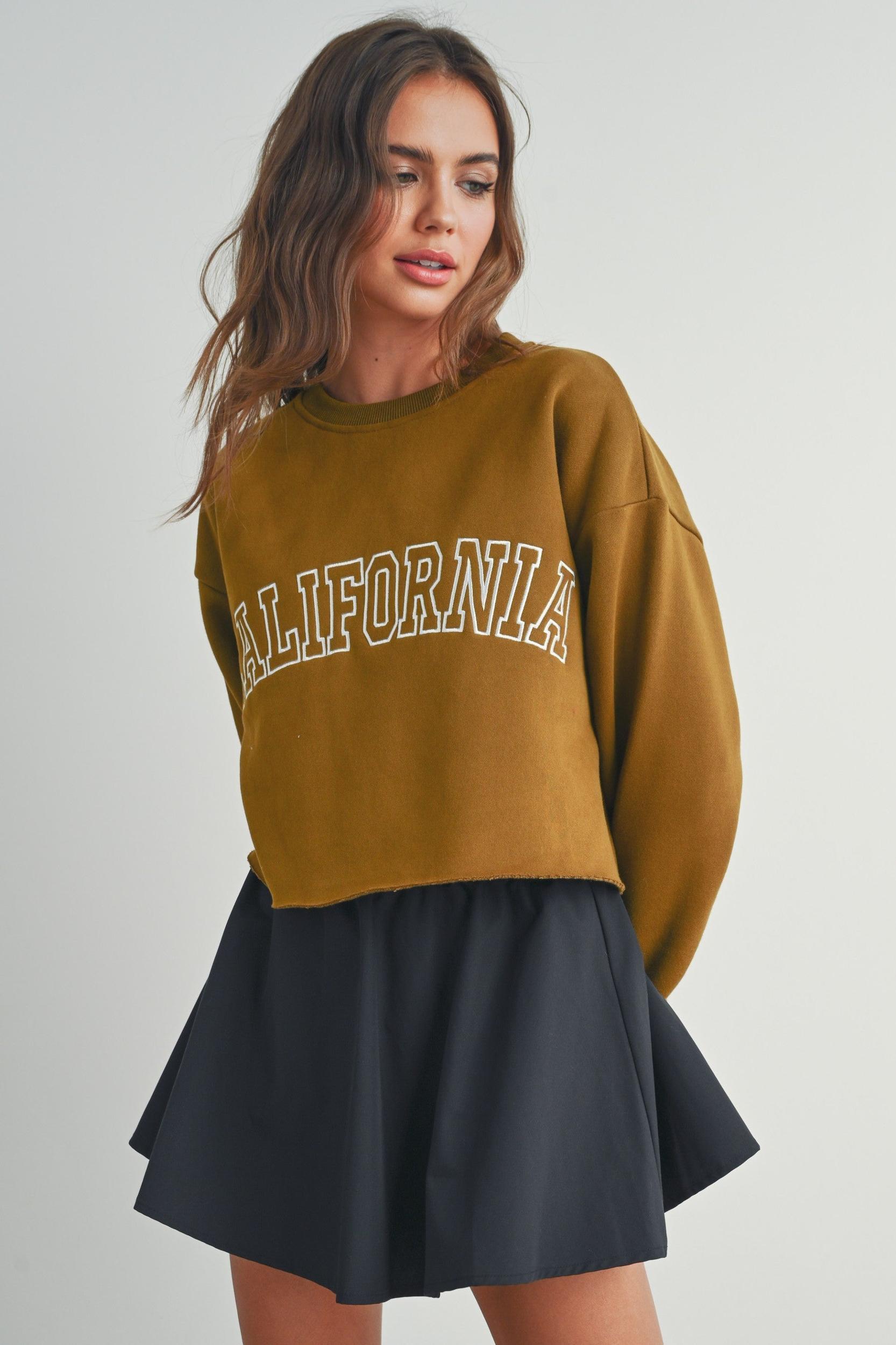 Fleece Cropped Sweatshirt Product Image