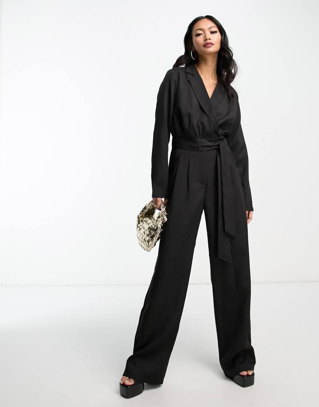 In The Style tuxedo jumpsuit Product Image